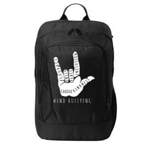 Unity Orange Day End Bullying Love Sign Language City Backpack