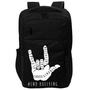 Unity Orange Day End Bullying Love Sign Language Impact Tech Backpack