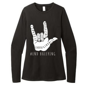 Unity Orange Day End Bullying Love Sign Language Womens CVC Long Sleeve Shirt