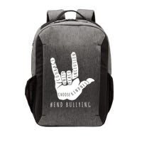 Unity Orange Day End Bullying Love Sign Language Vector Backpack