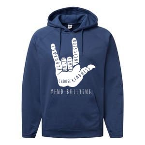 Unity Orange Day End Bullying Love Sign Language Performance Fleece Hoodie