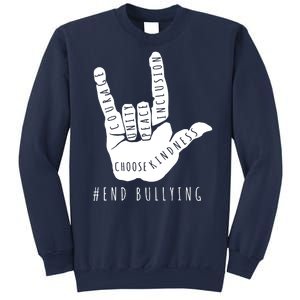 Unity Orange Day End Bullying Love Sign Language Sweatshirt