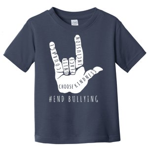 Unity Orange Day End Bullying Love Sign Language Toddler T-Shirt