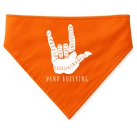 Unity Orange Day End Bullying Love Sign Language USA-Made Doggie Bandana