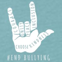 Unity Orange Day End Bullying Love Sign Language Sueded Cloud Jersey T-Shirt