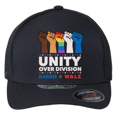 Unity Over Division Harris Walz 2024 Flexfit Unipanel Trucker Cap