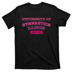 U.N.I.V.E.R.S.I.T.Y Of Gymnastics Illinois Athletic Dept T-Shirt