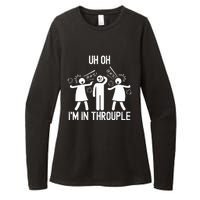 Uh Oh IM In Throuple Funny Polygamy Threesome Polyamory Womens CVC Long Sleeve Shirt