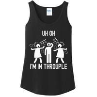 Uh Oh IM In Throuple Funny Polygamy Threesome Polyamory Ladies Essential Tank