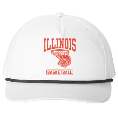 University of Illinois Fighting Illini Basketball Snapback Five-Panel Rope Hat