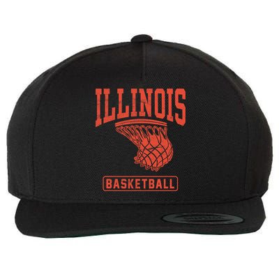 University of Illinois Fighting Illini Basketball Wool Snapback Cap