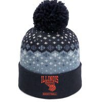 University of Illinois Fighting Illini Basketball The Baniff Cuffed Pom Beanie