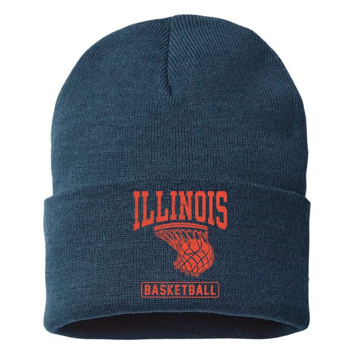 University of Illinois Fighting Illini Basketball Sustainable Knit Beanie