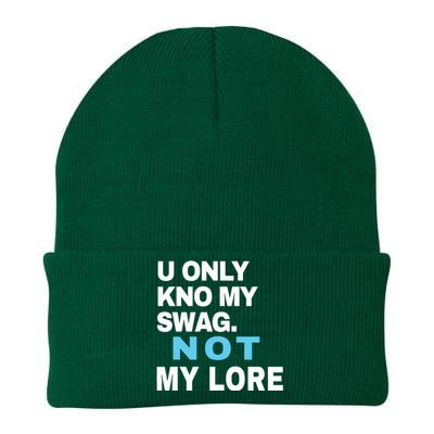 U Only Kno My Swag Not My Lore Knit Cap Winter Beanie