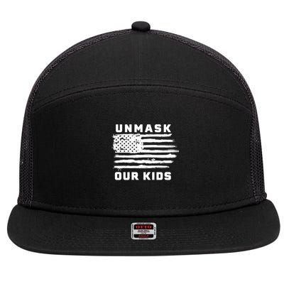 Unmask Our Kids 7 Panel Mesh Trucker Snapback Hat