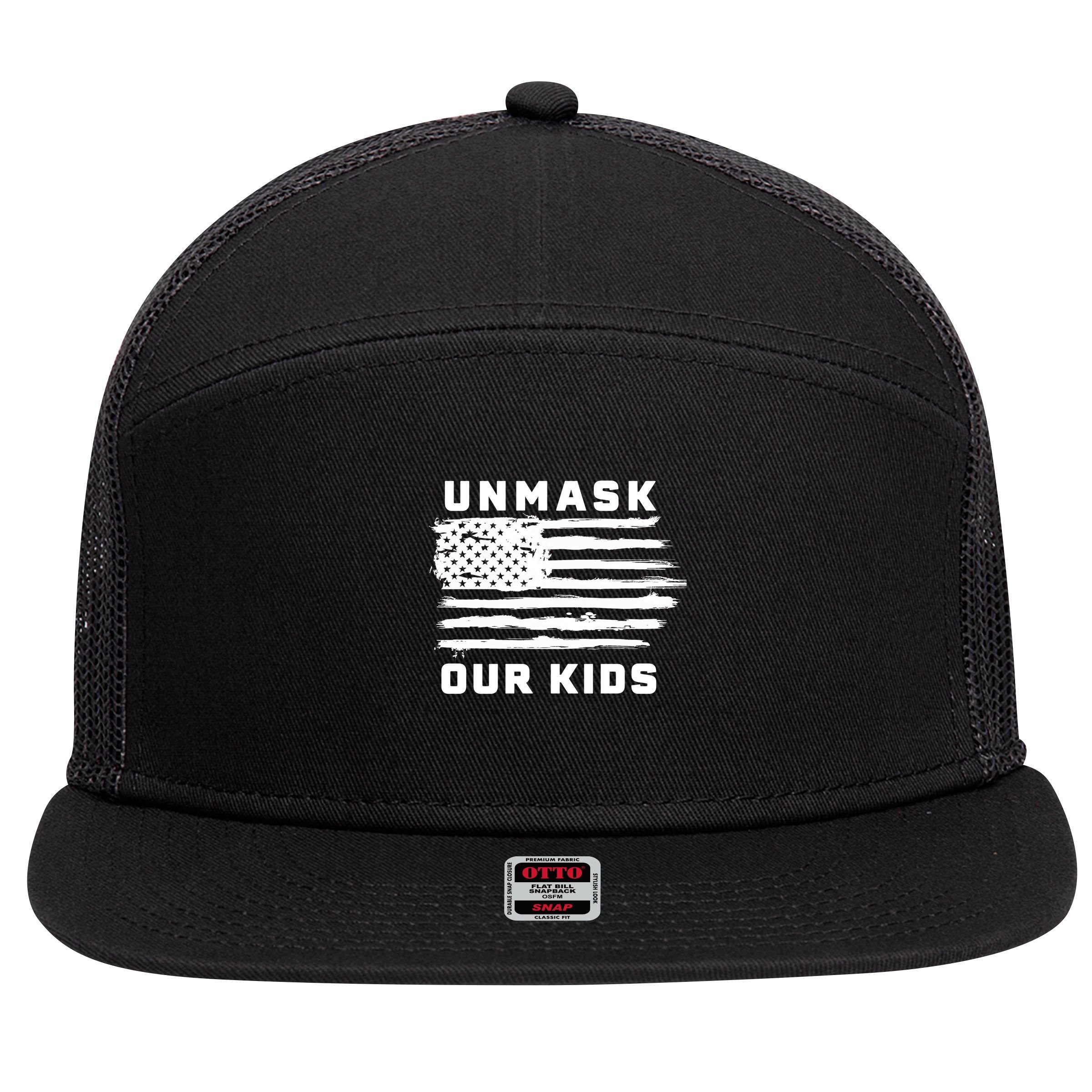 Unmask Our Kids 7 Panel Mesh Trucker Snapback Hat