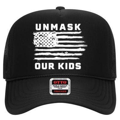 Unmask Our Kids High Crown Mesh Back Trucker Hat