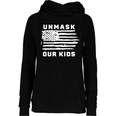 Unmask Our Kids Womens Funnel Neck Pullover Hood