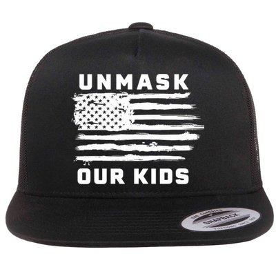 Unmask Our Kids Flat Bill Trucker Hat