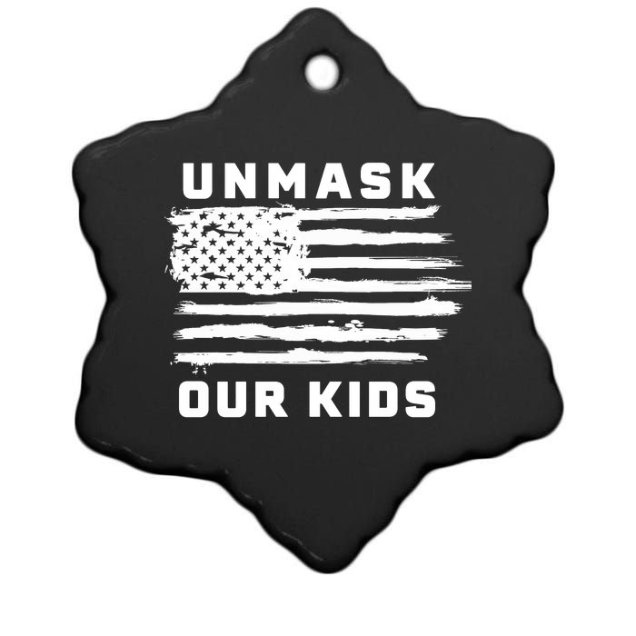 Unmask Our Kids Ceramic Star Ornament