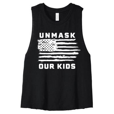 Unmask Our Kids Women's Racerback Cropped Tank