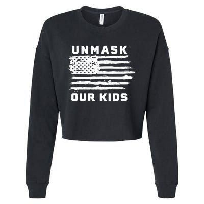 Unmask Our Kids Cropped Pullover Crew