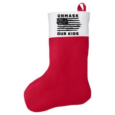 Unmask Our Kids Felt Holiday Christmas Stocking