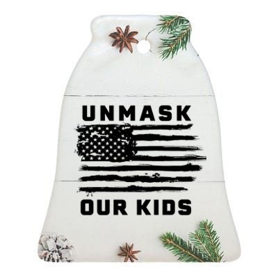 Unmask Our Kids Ceramic Bell Ornament