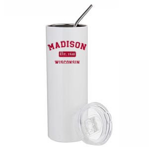 University Of Madison Wisconsin Est 1948 Stainless Steel Tumbler