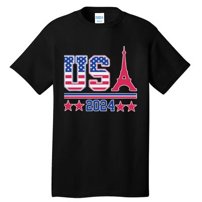 Usa O.L.Y.M.P.I.C Paris 2024 Tall T-Shirt