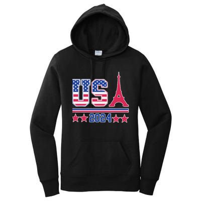 Usa O.L.Y.M.P.I.C Paris 2024 Women's Pullover Hoodie