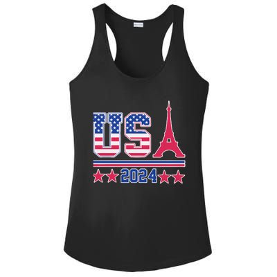 Usa O.L.Y.M.P.I.C Paris 2024 Ladies PosiCharge Competitor Racerback Tank