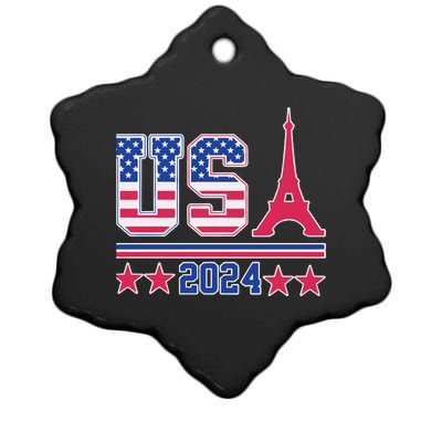 Usa O.L.Y.M.P.I.C Paris 2024 Ceramic Star Ornament