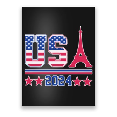 Usa O.L.Y.M.P.I.C Paris 2024 Poster