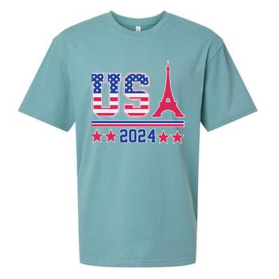 Usa O.L.Y.M.P.I.C Paris 2024 Sueded Cloud Jersey T-Shirt