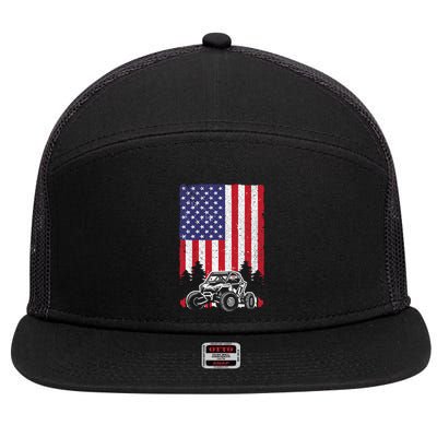 Utv Off Road Sidebyside 7 Panel Mesh Trucker Snapback Hat