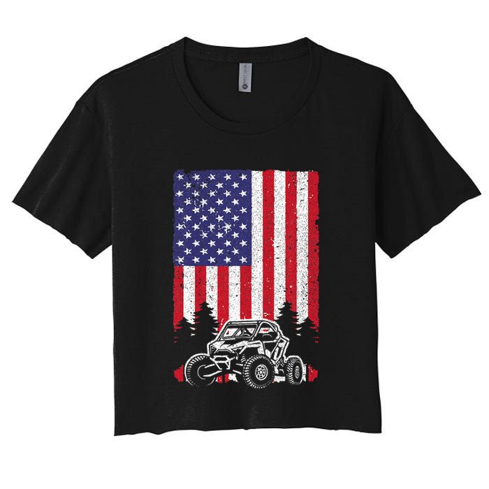 Utv Off Road Sidebyside Women's Crop Top Tee