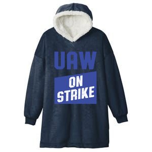 UAW On Strike (Blue) Hooded Wearable Blanket