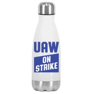 UAW On Strike (Blue) Stainless Steel Insulated Water Bottle