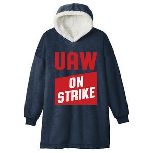 UAW On Strike (RED) Hooded Wearable Blanket