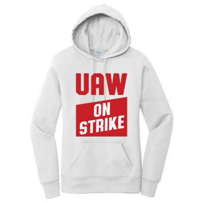 UAW On Strike (RED) Women's Pullover Hoodie