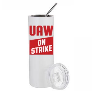 UAW On Strike (RED) Stainless Steel Tumbler