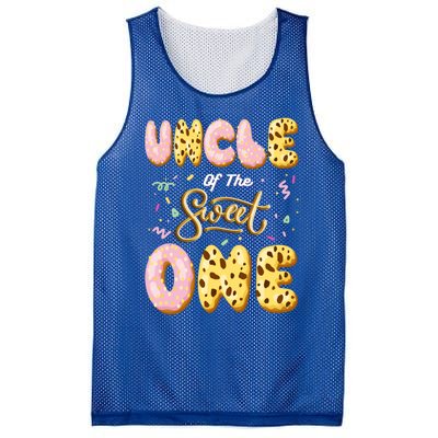 Uncle Of Sweet One Ice Cream 1st First Birthday Family Great Gift Mesh Reversible Basketball Jersey Tank