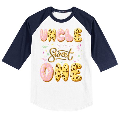 Uncle Of Sweet One Ice Cream 1st First Birthday Family Great Gift Baseball Sleeve Shirt