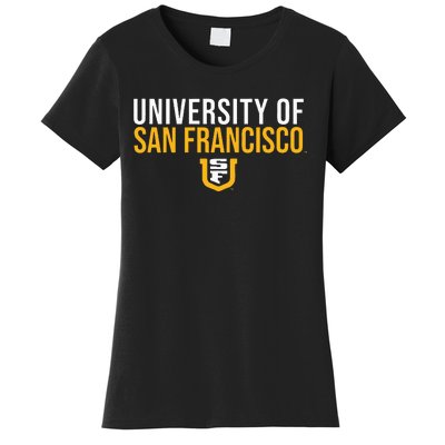 U.N.I.V.E.R.S.I.T.Y Of San Francisco Usf Dons Stacked Women's T-Shirt