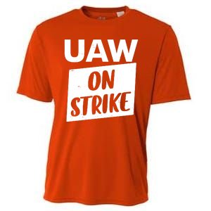 UAW On Strike United Auto Workers Strike Cooling Performance Crew T-Shirt