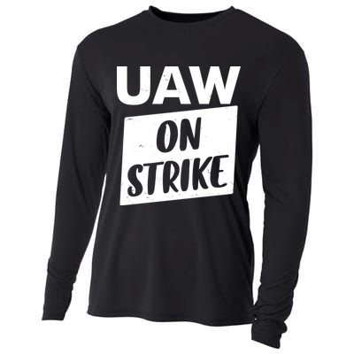 UAW On Strike United Auto Workers Strike Cooling Performance Long Sleeve Crew