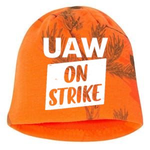 UAW On Strike United Auto Workers Strike Kati - Camo Knit Beanie