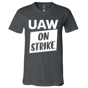 UAW On Strike United Auto Workers Strike V-Neck T-Shirt