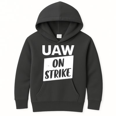 UAW On Strike United Auto Workers Strike Kids Hoodie